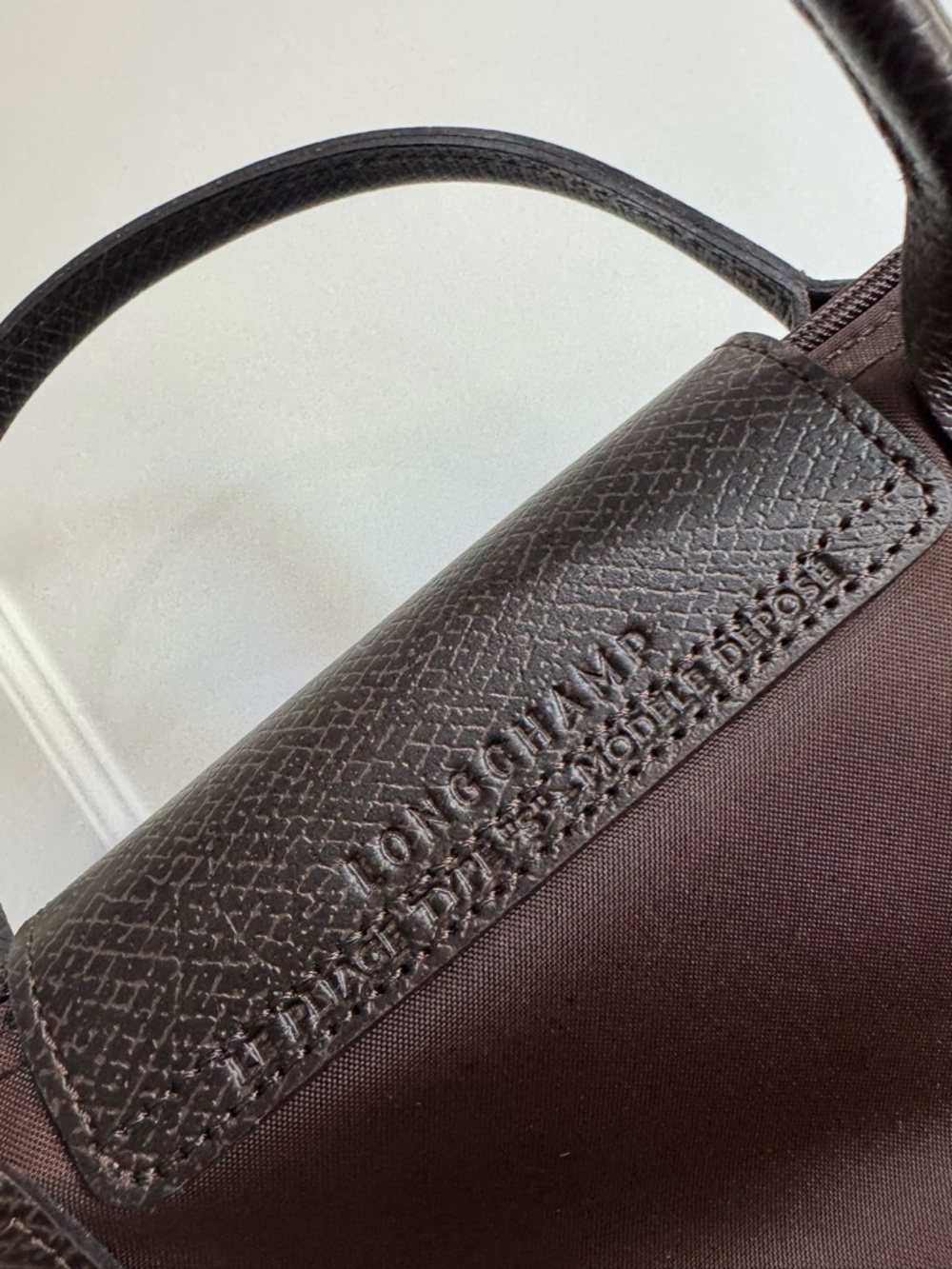 Authentic Longchamp Le Pliage Small Mocha - Picture 3 of 5